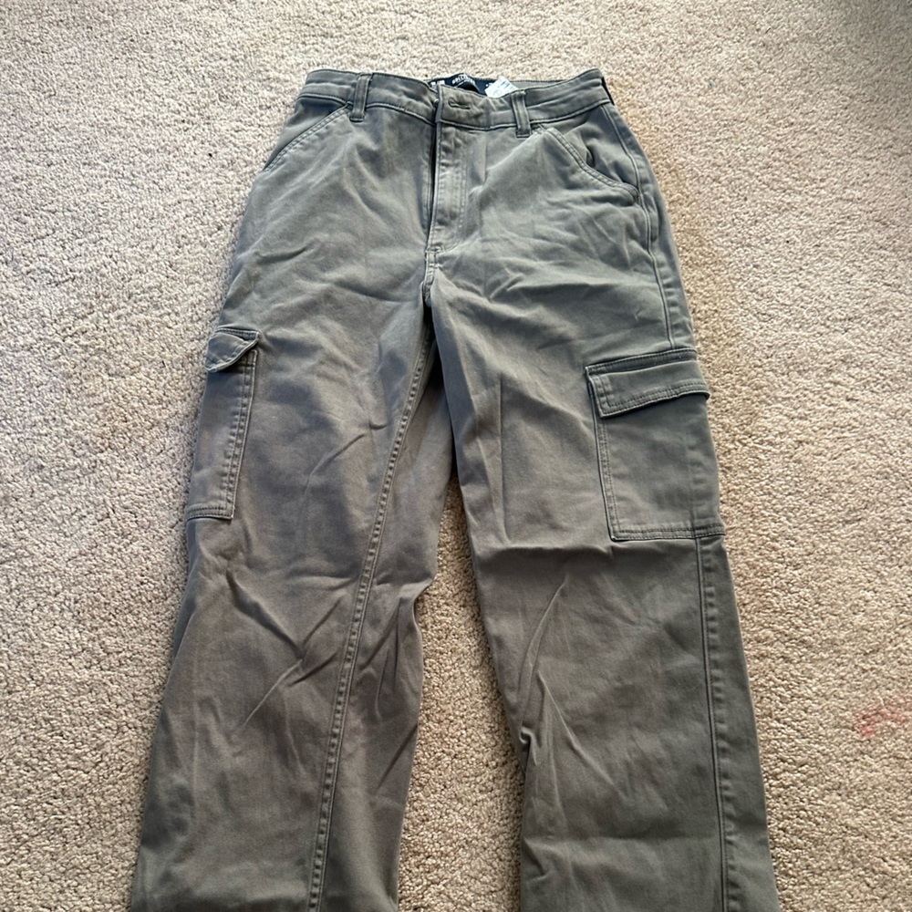 Green Hollister Cargo Pants